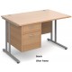 Maestro Cantilever Desk with Fixed Pedestal
